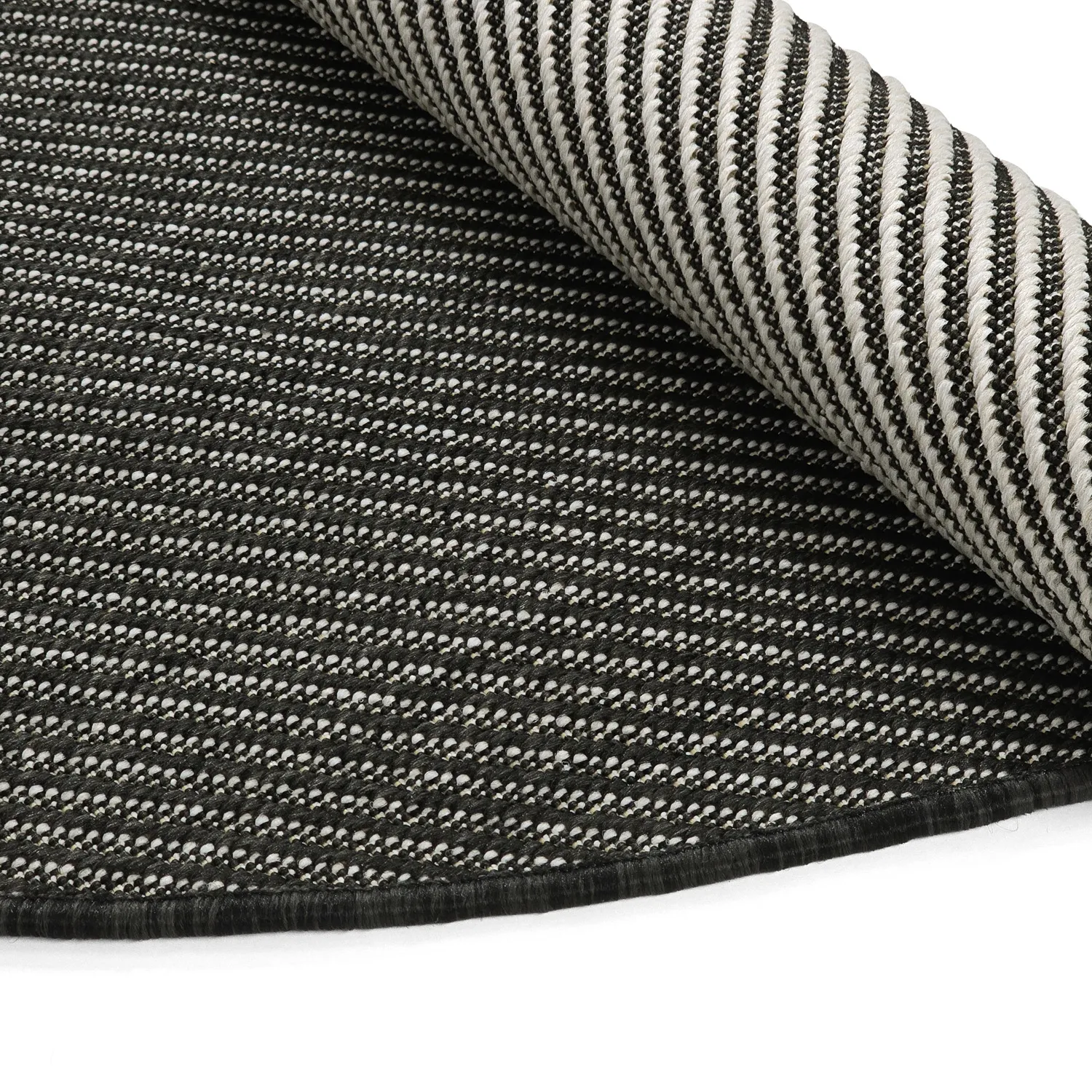 Round rug - Indoor/Outdoor Bennett (black)