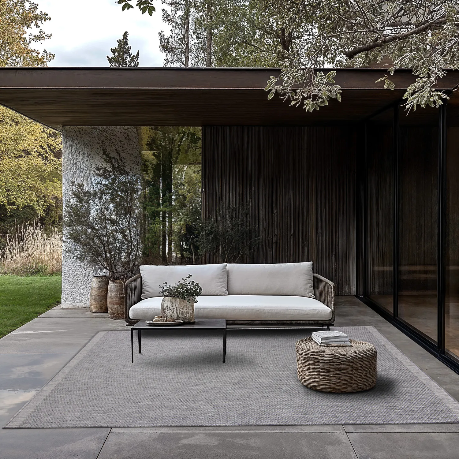 Indoor/Outdoor rug - Bennett (grey)
