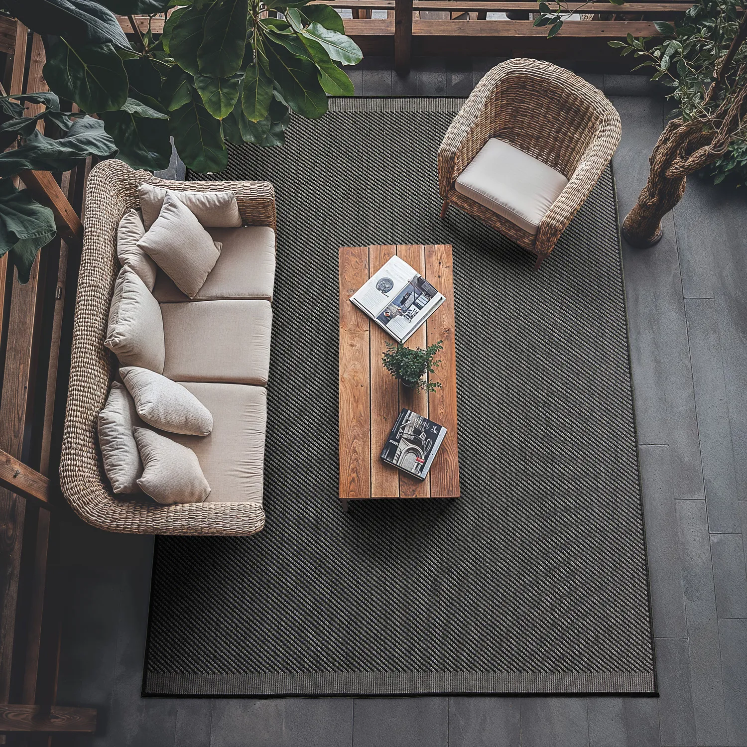 Indoor/Outdoor rug - Bennett (black)