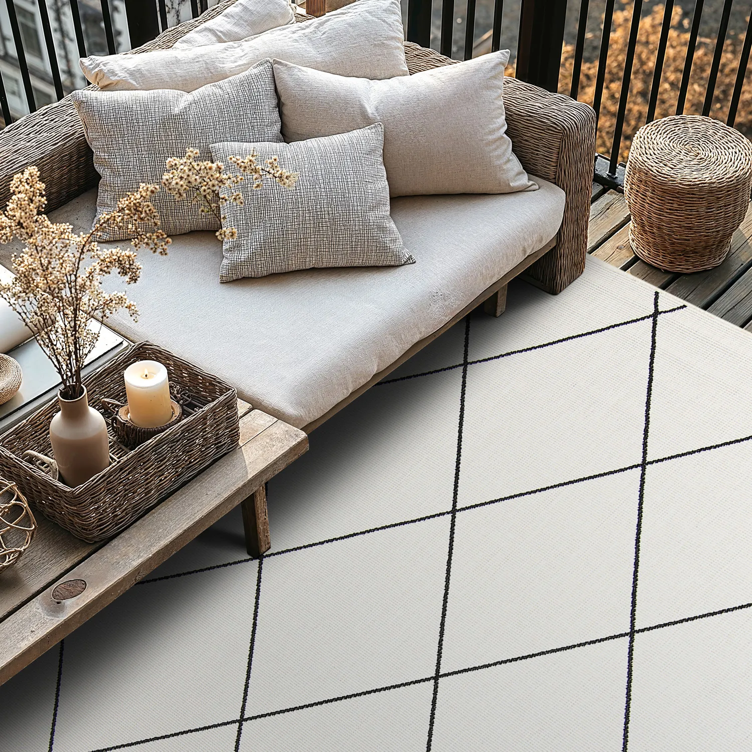 Indoor/Outdoor rug - Bodhi (black)