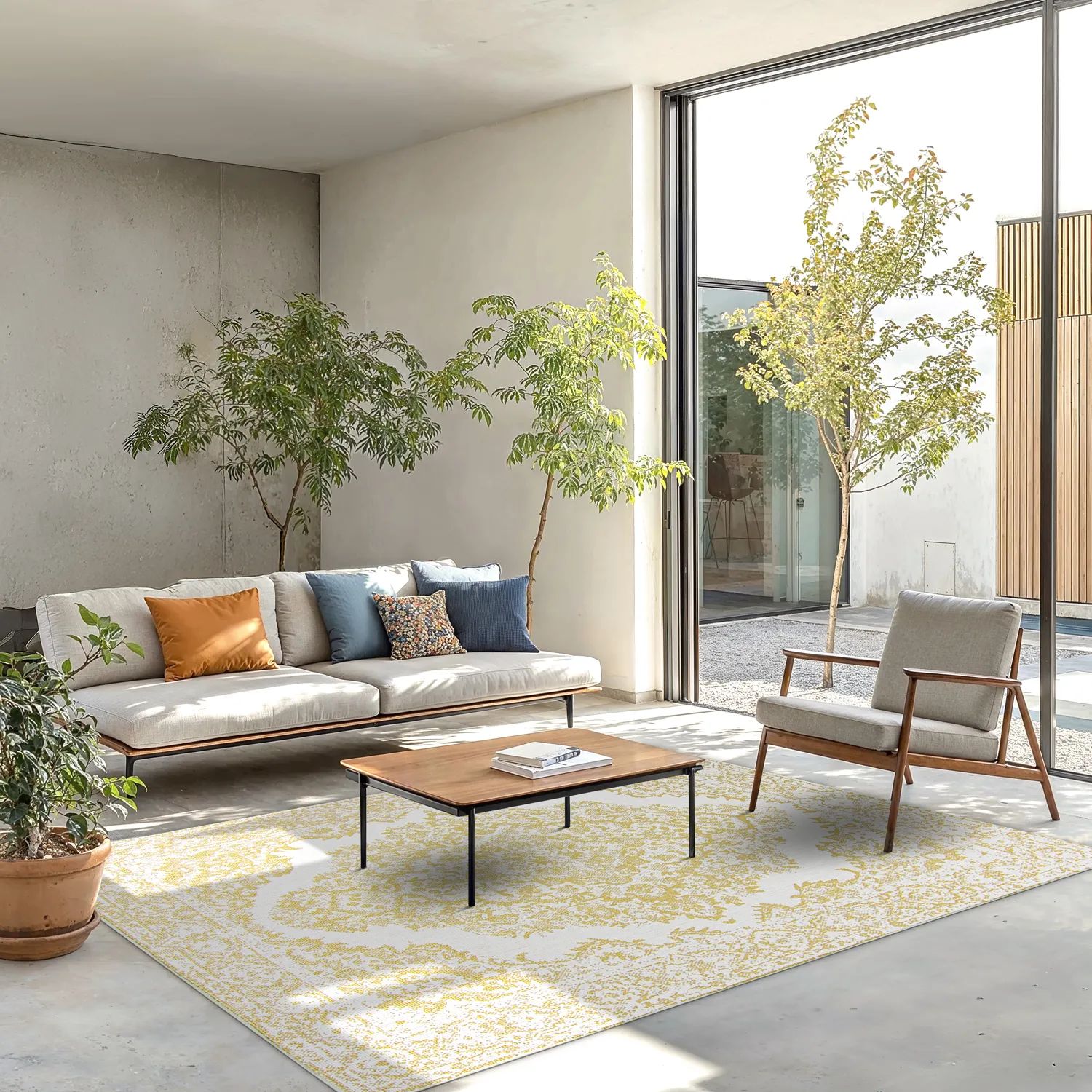 Indoor/Outdoor rug - Boyd (yellow)