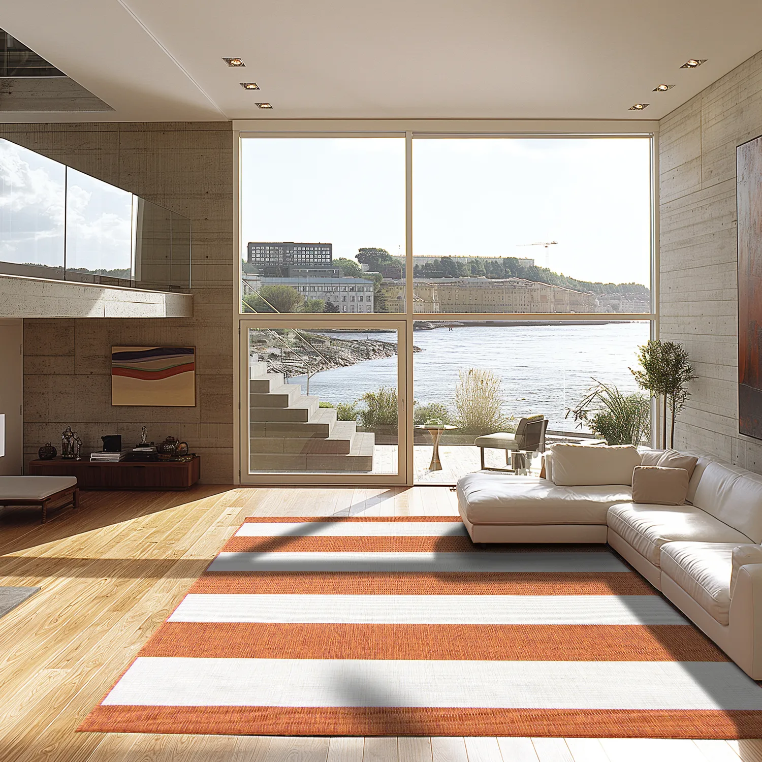 Indoor/Outdoor rug - Santana (orange)