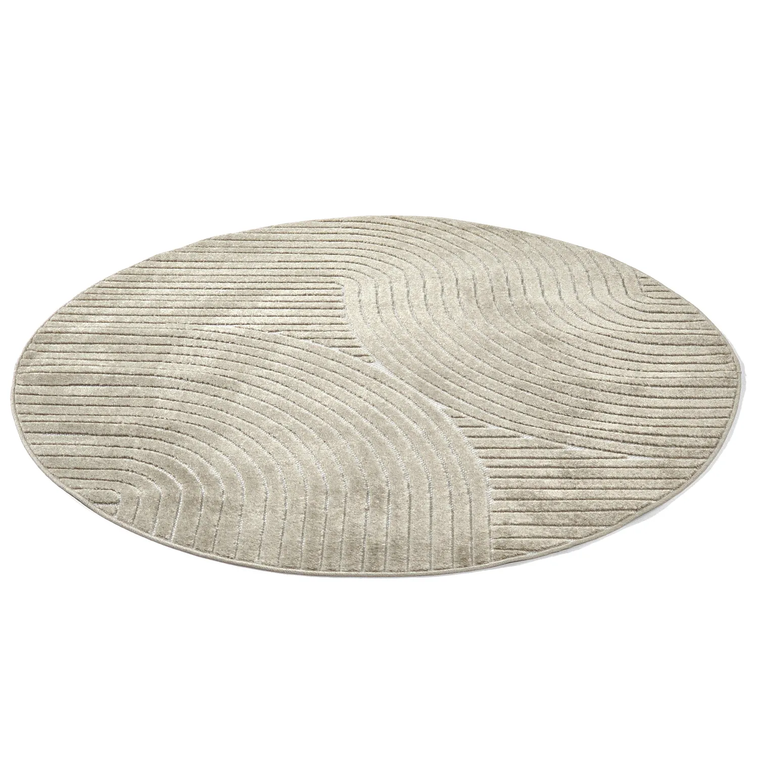 Round rug - Indoor/Outdoor Devon (beige)