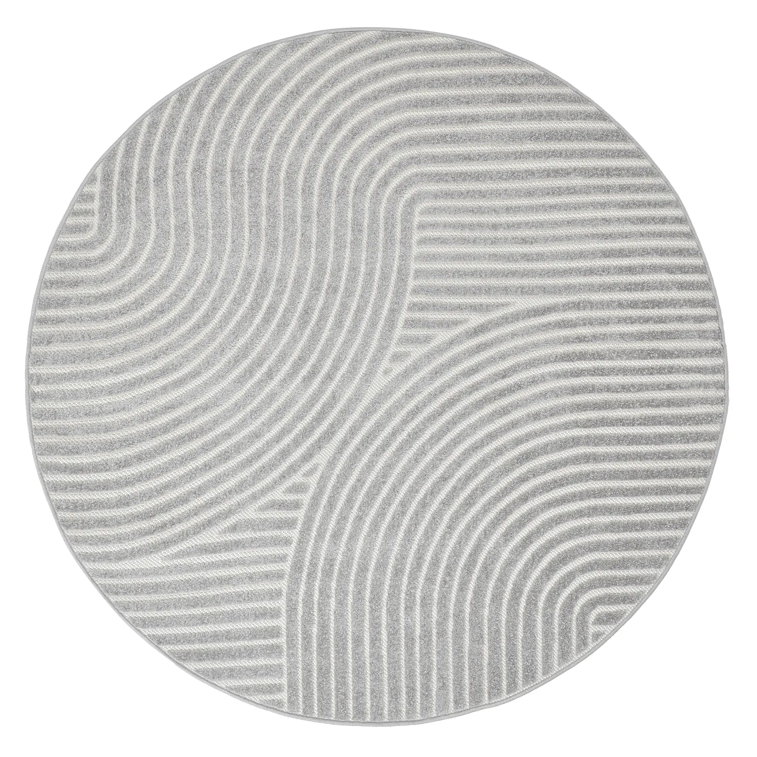 Round rug - Indoor/Outdoor Devon (grey)