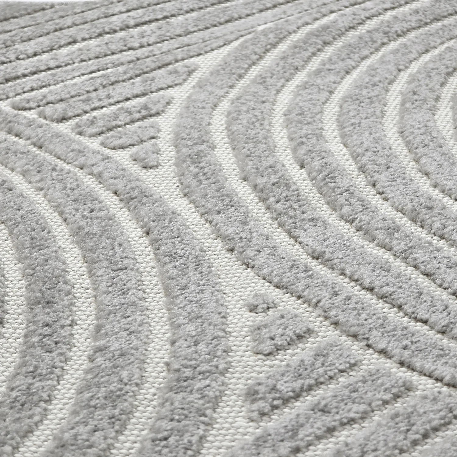 Round rug - Indoor/Outdoor Devon (grey)