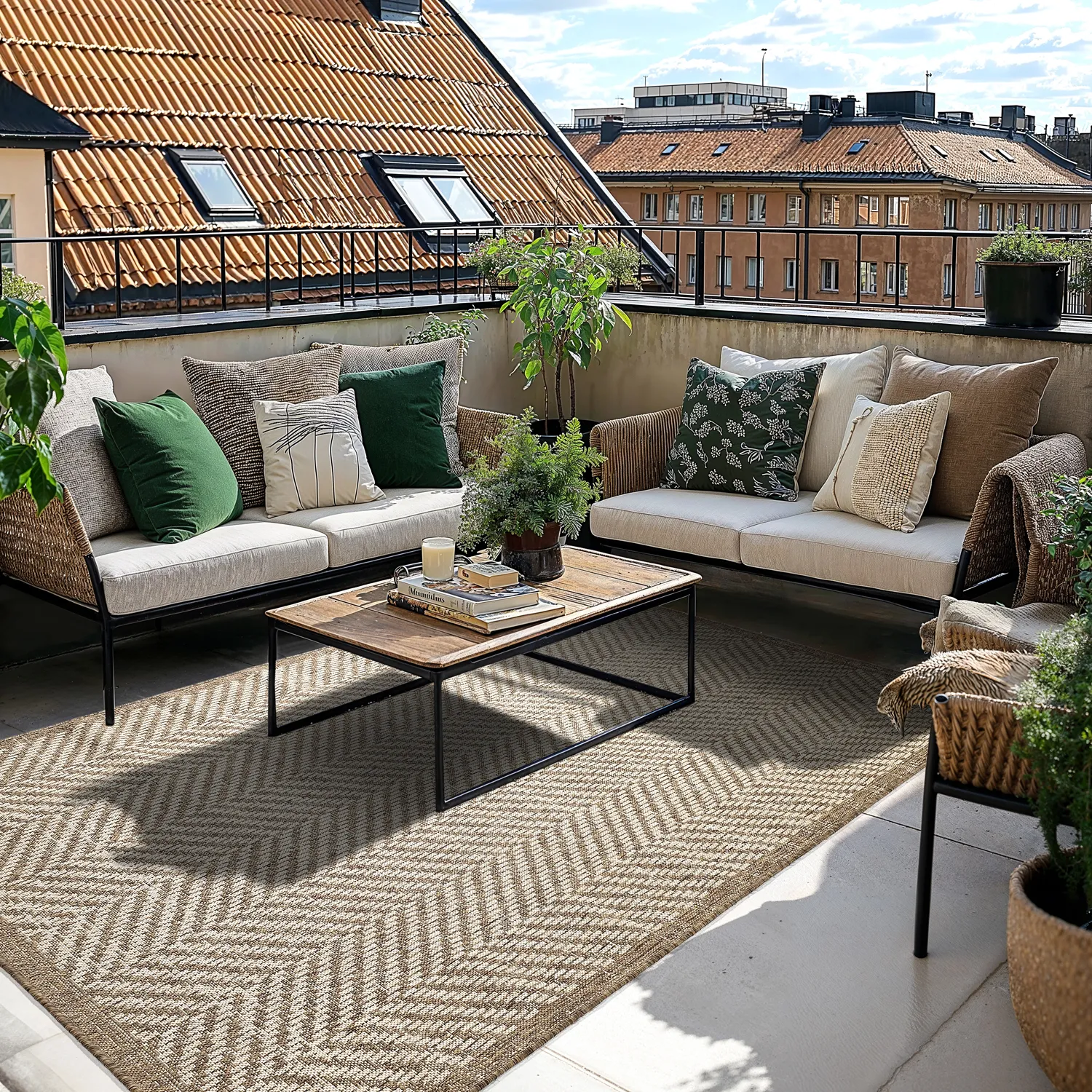 Indoor/Outdoor rug - Donora (brown)