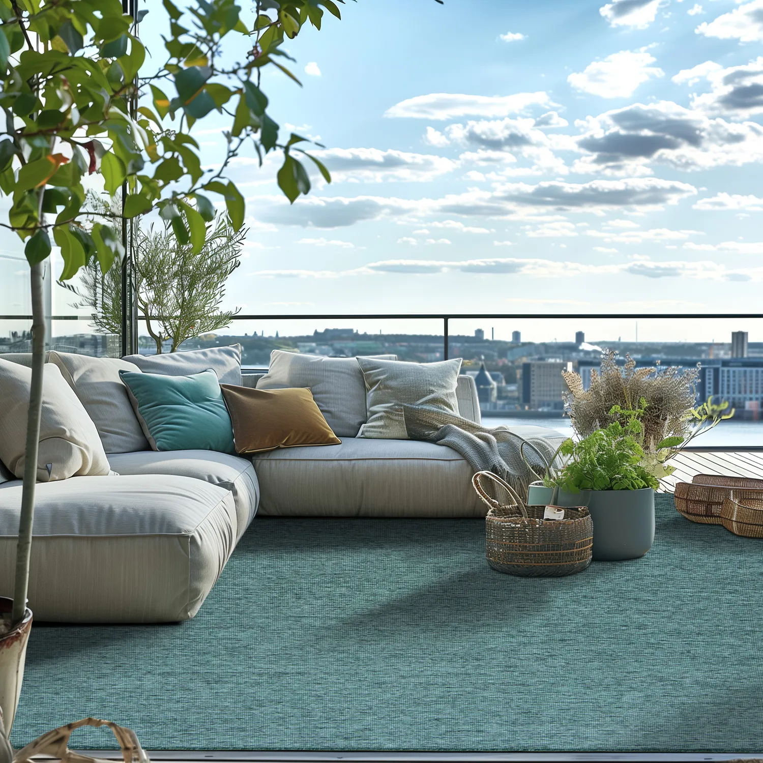 Indoor/Outdoor rug - Monsanto (green)