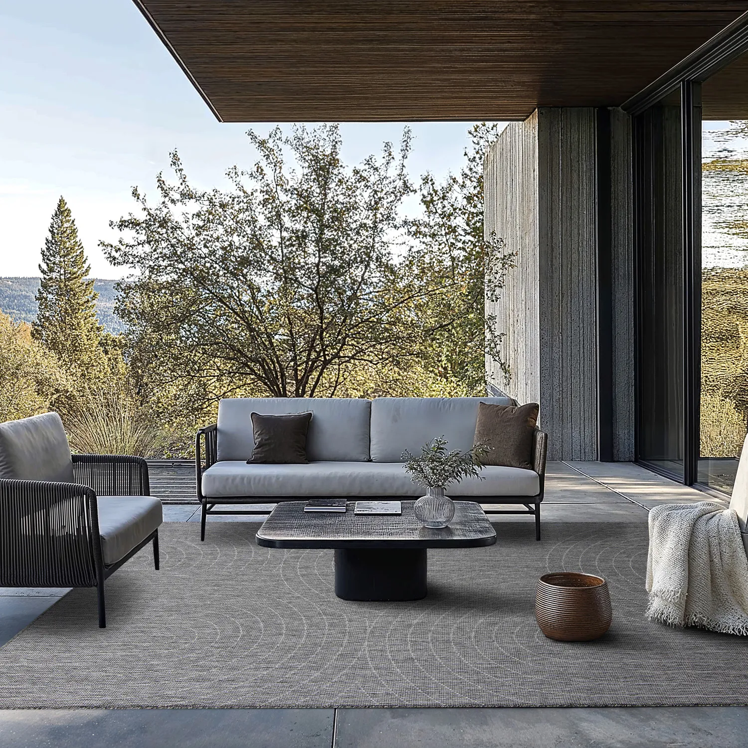 Indoor/Outdoor rug - Hayden (grey)