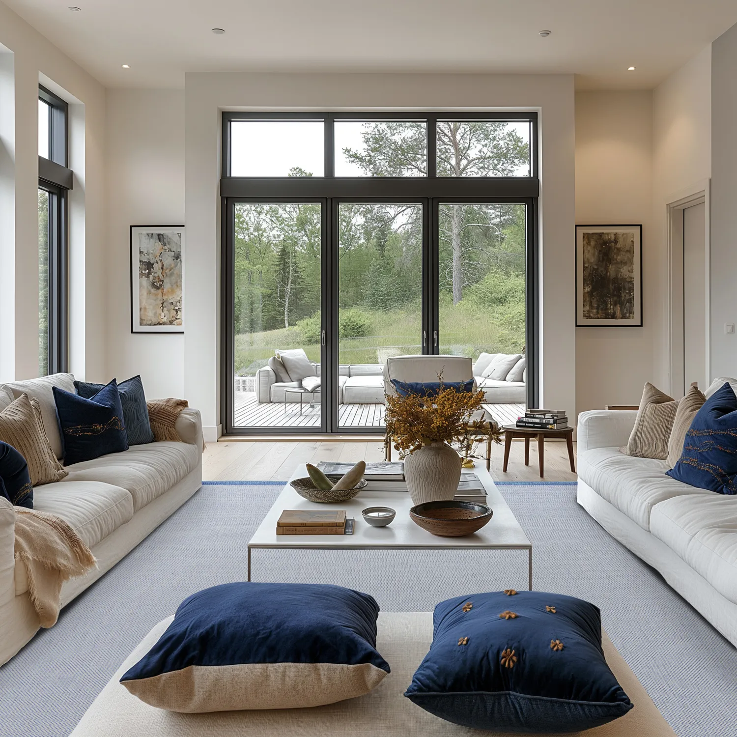 Indoor/Outdoor rug - Sortelha (blue)