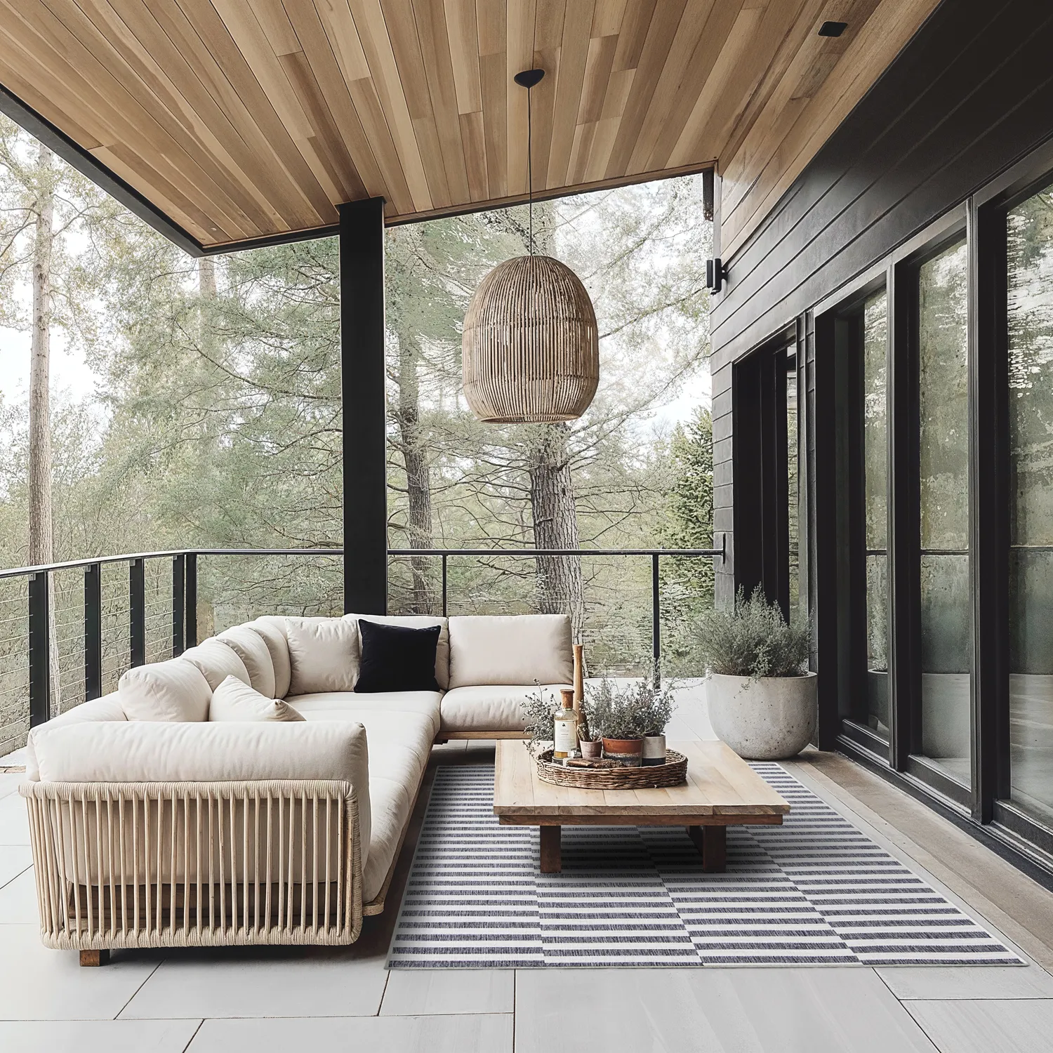 Indoor/Outdoor rug - Otto (grey)