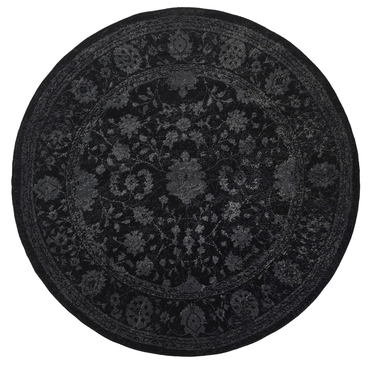 Round rug - Peking Majestic (black)