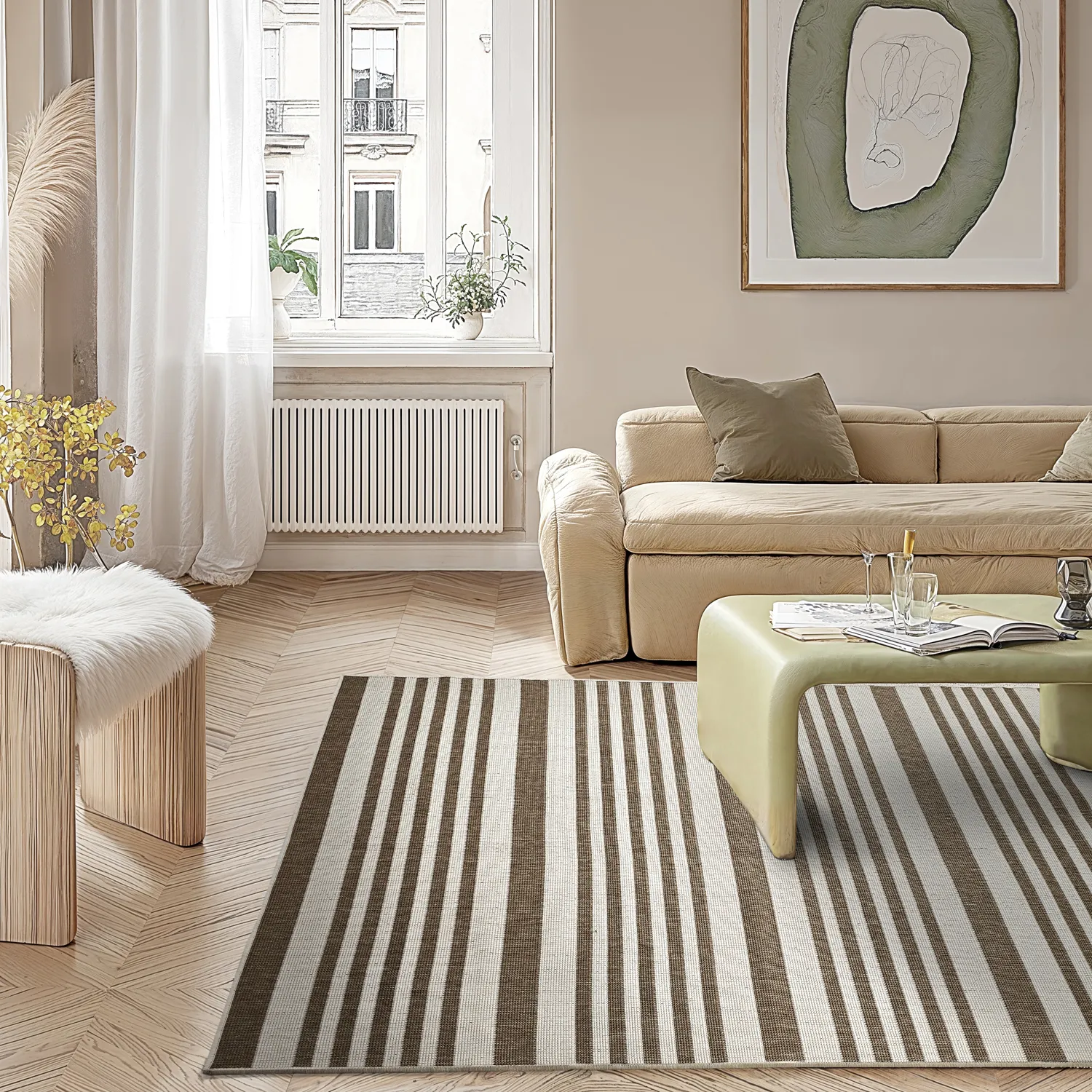 Indoor/Outdoor rug - Riley (beige)