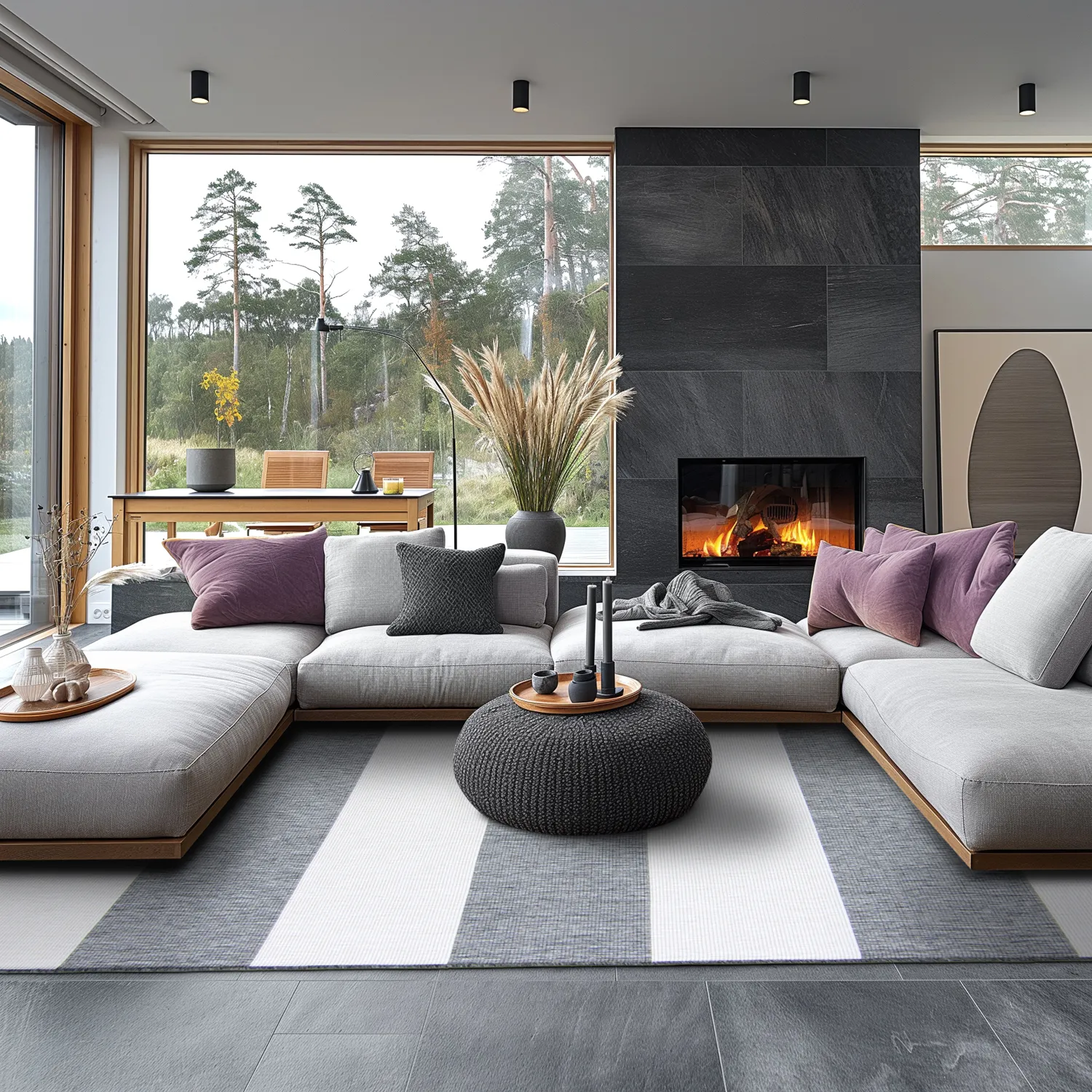 Indoor/Outdoor rug - Santana (grey)