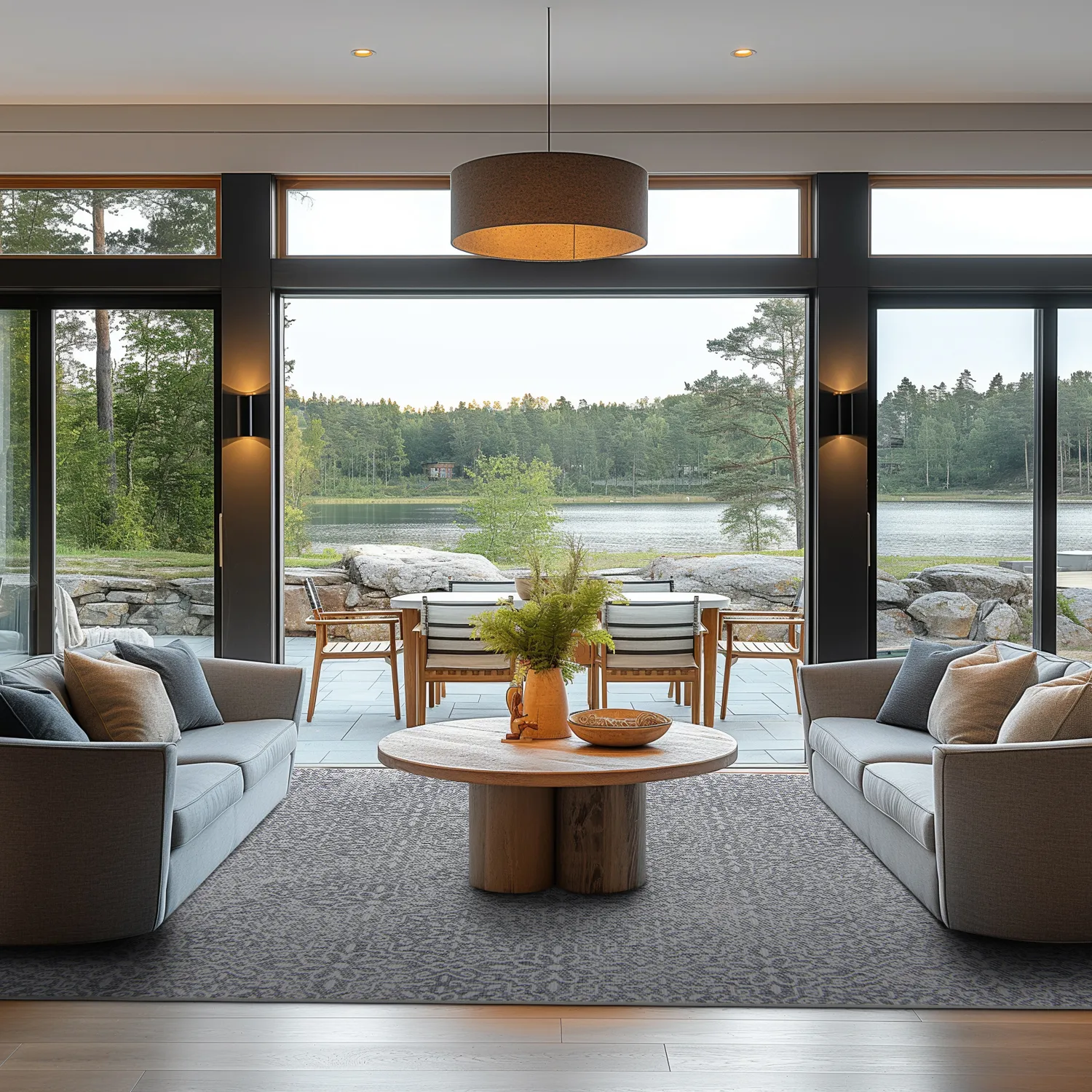 Indoor/Outdoor rug - Alesund (grey)