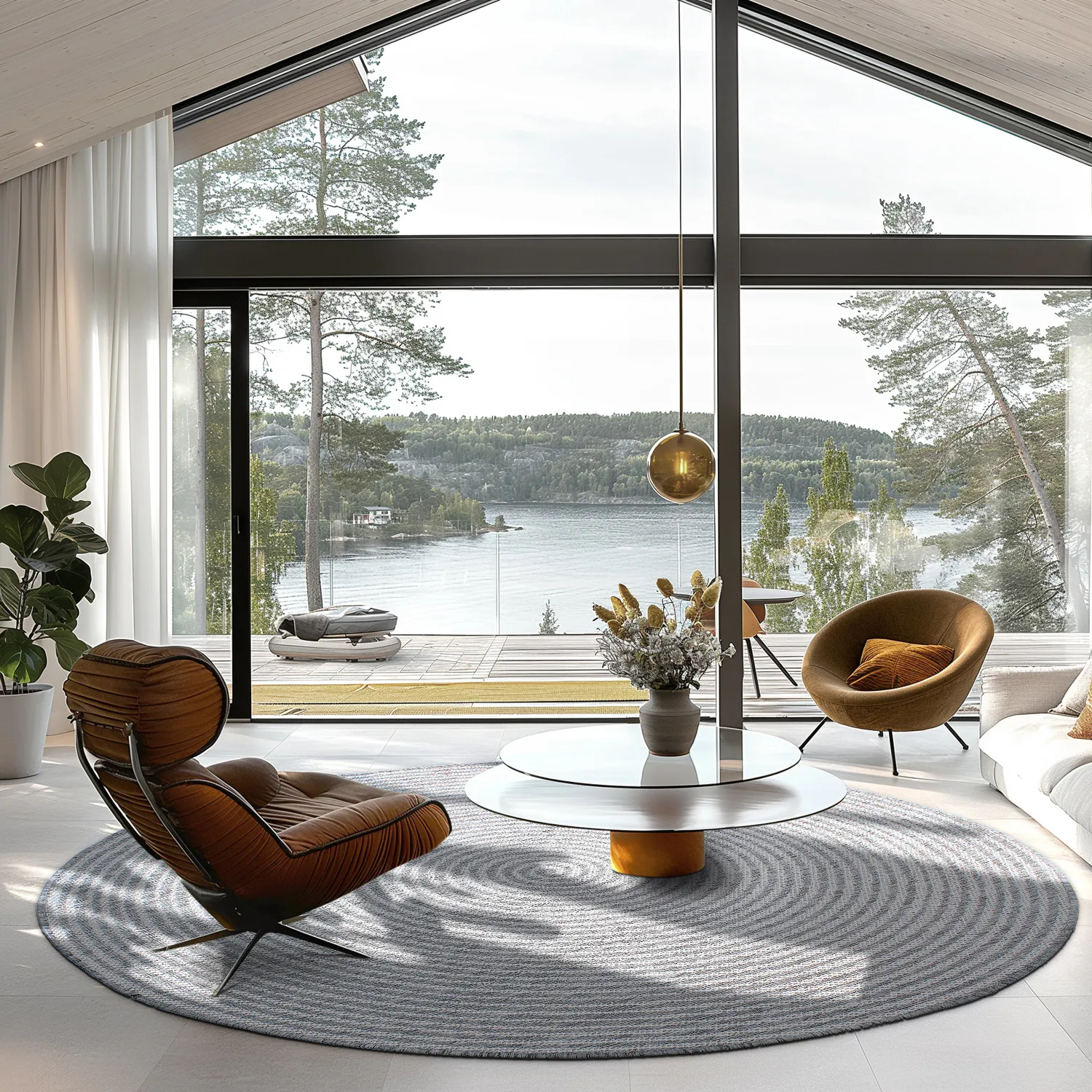 Round rug - Ferragudo (grey)