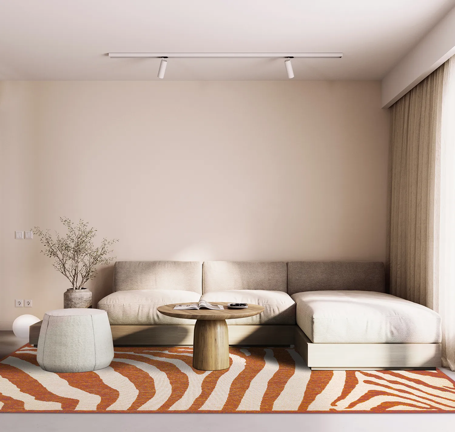 Indoor/Outdoor rug - Winona (orange)