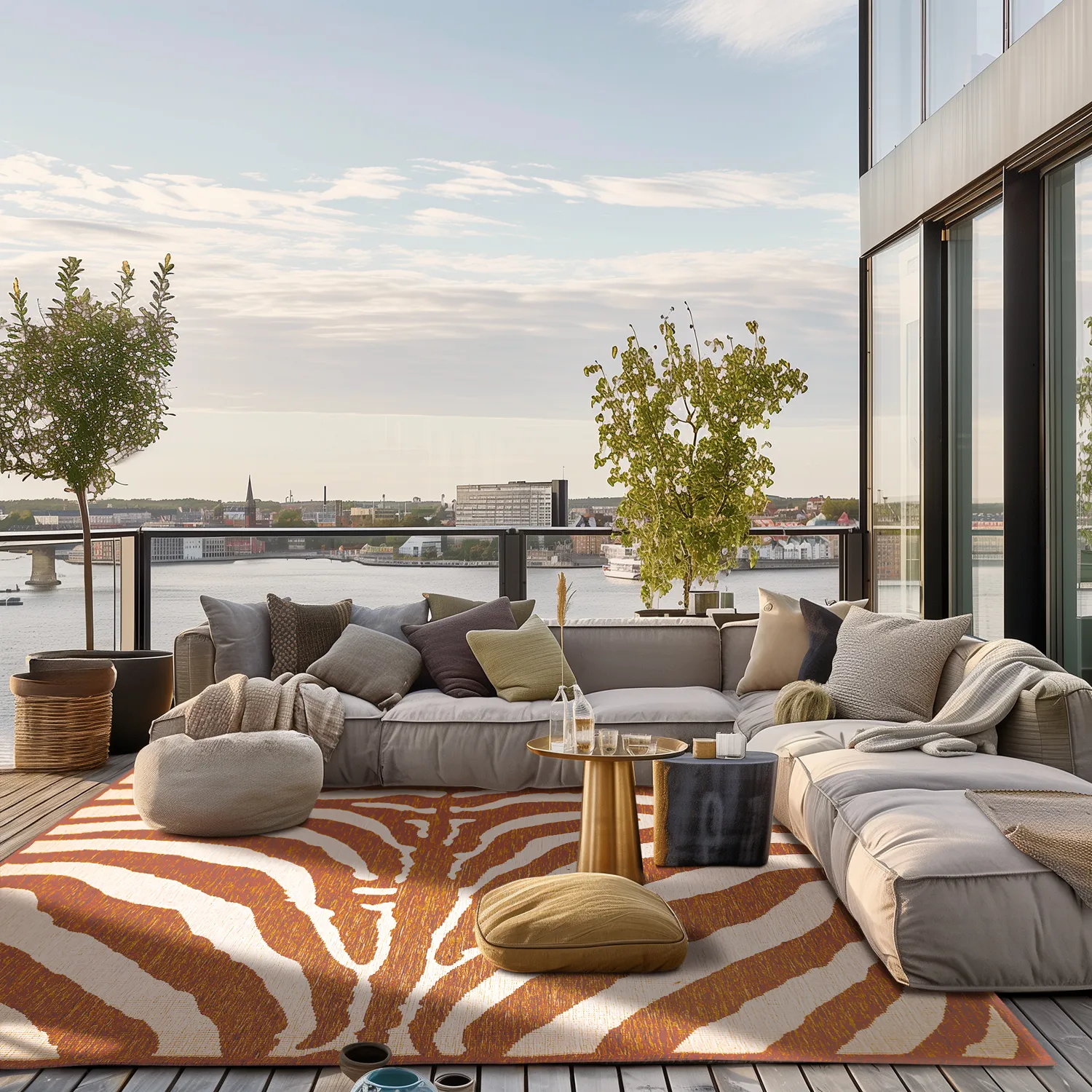 Indoor/Outdoor rug - Winona (orange)