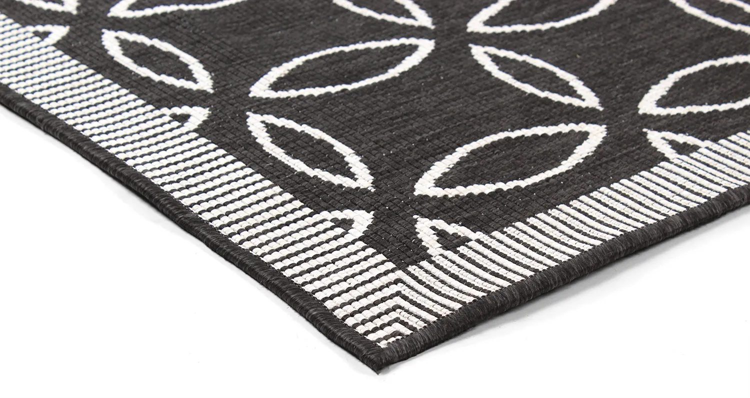 Indoor/Outdoor rug - Dewey (black)