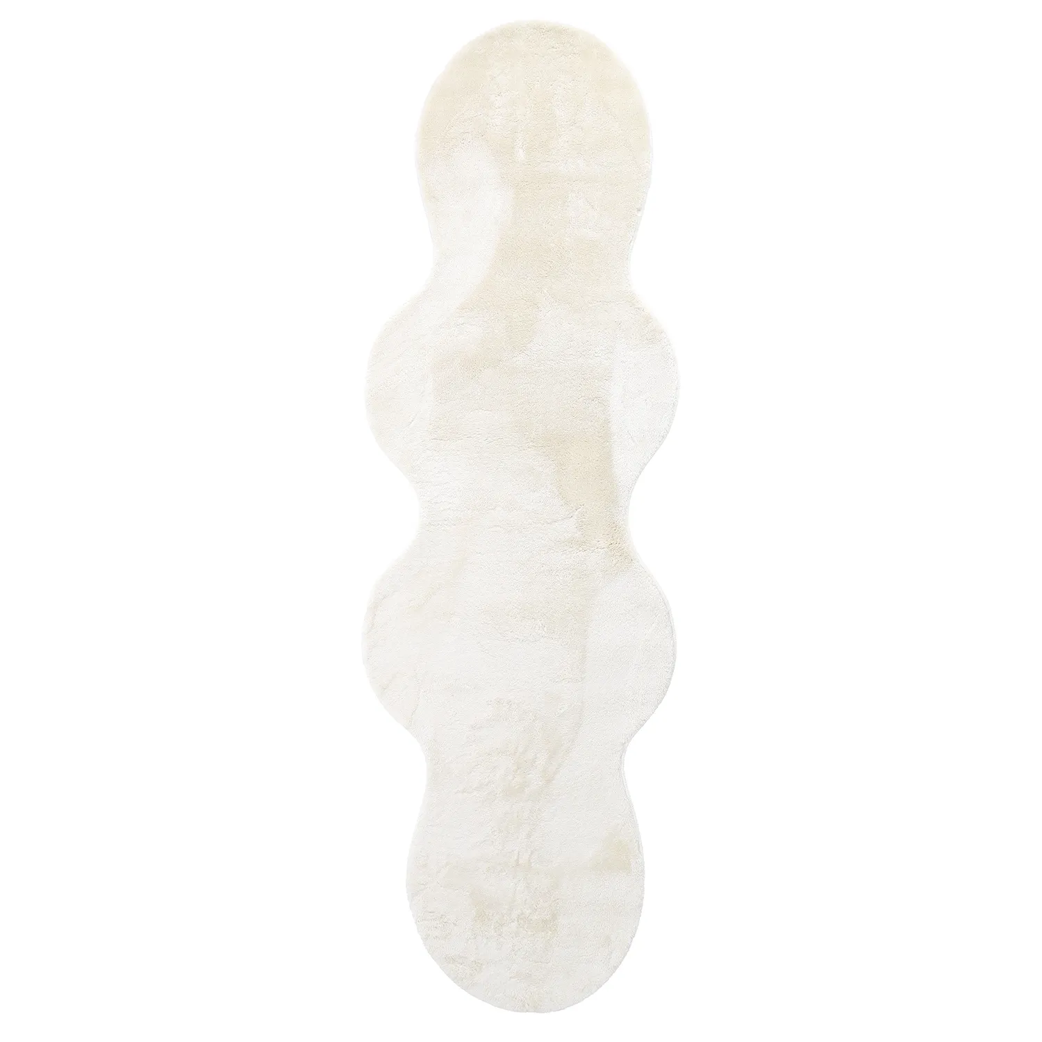 Wavy Runner Rug - Aranga Super Soft Fur (beige)
