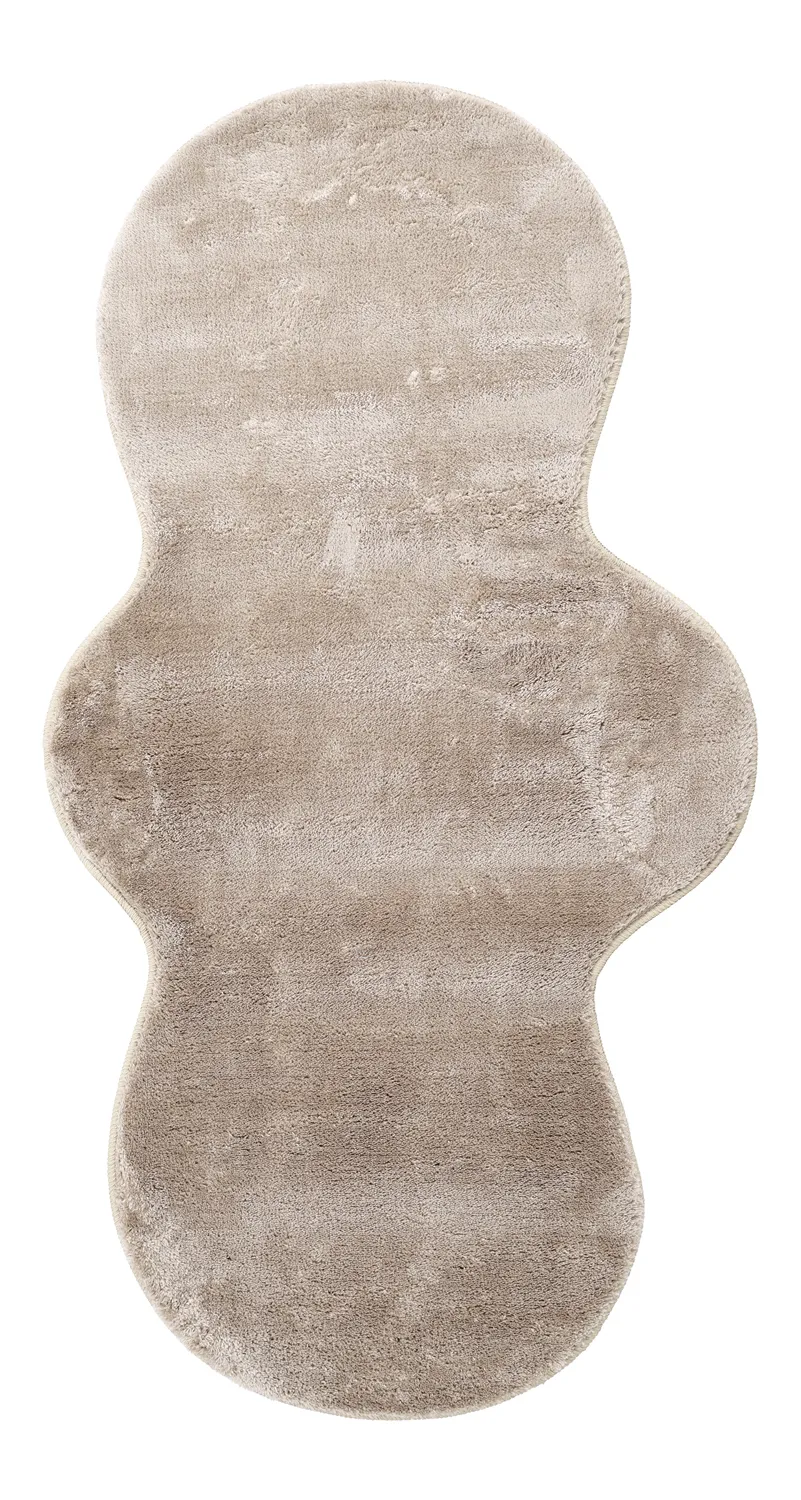Wavy Runner Rug - Aranga Super Soft Fur (brown)