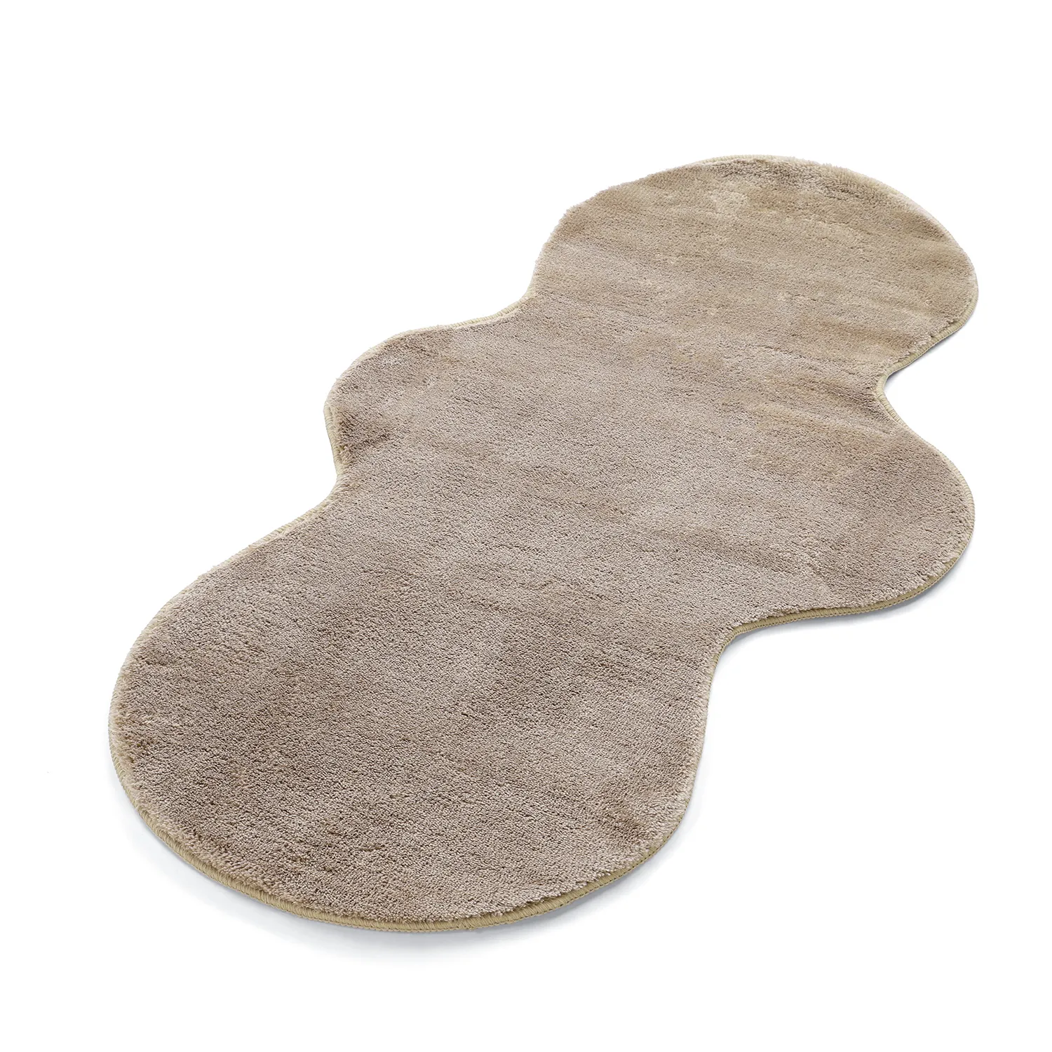 Wavy Runner Rug - Aranga Super Soft Fur (brown)