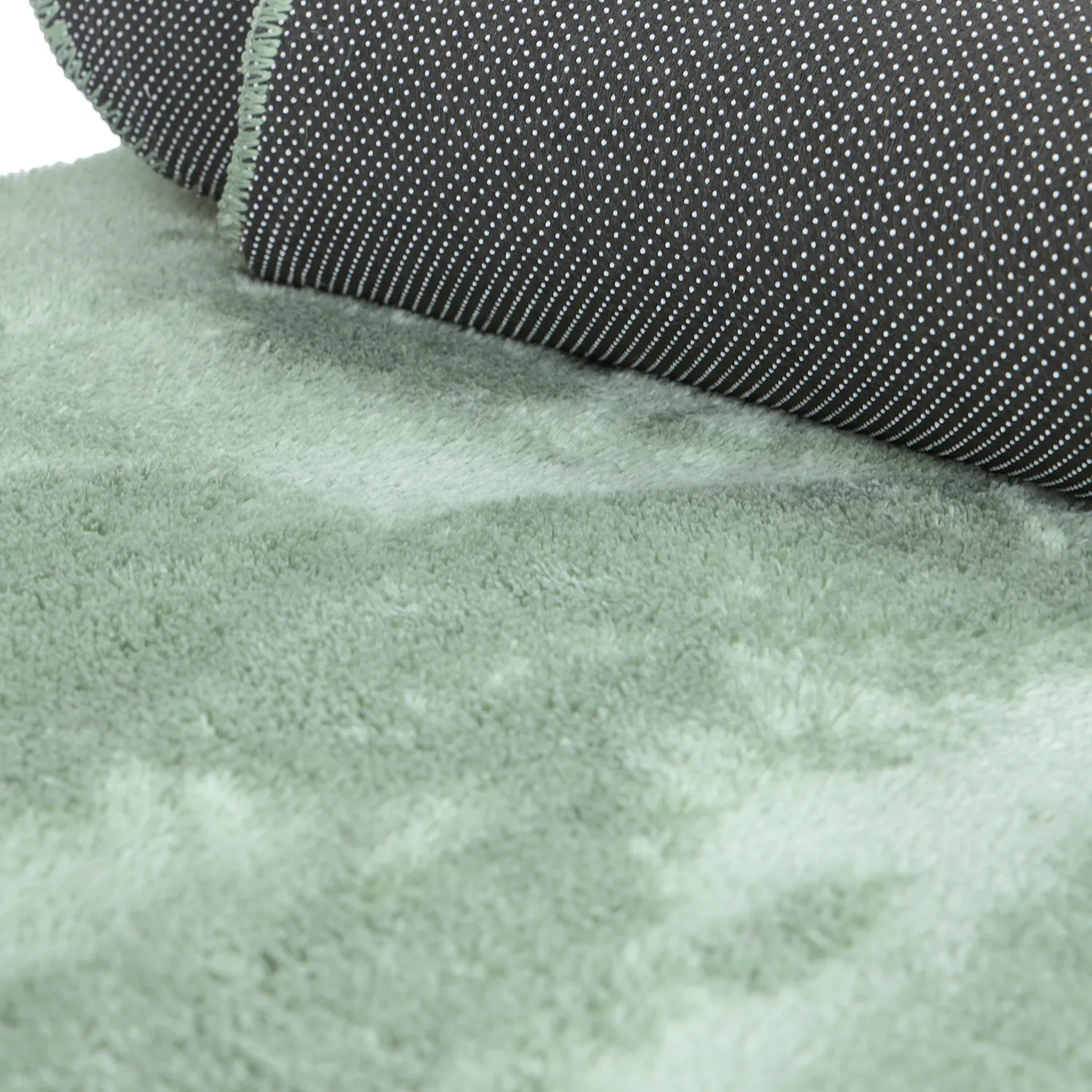 Wavy Runner Rug - Aranga Super Soft Fur (green)