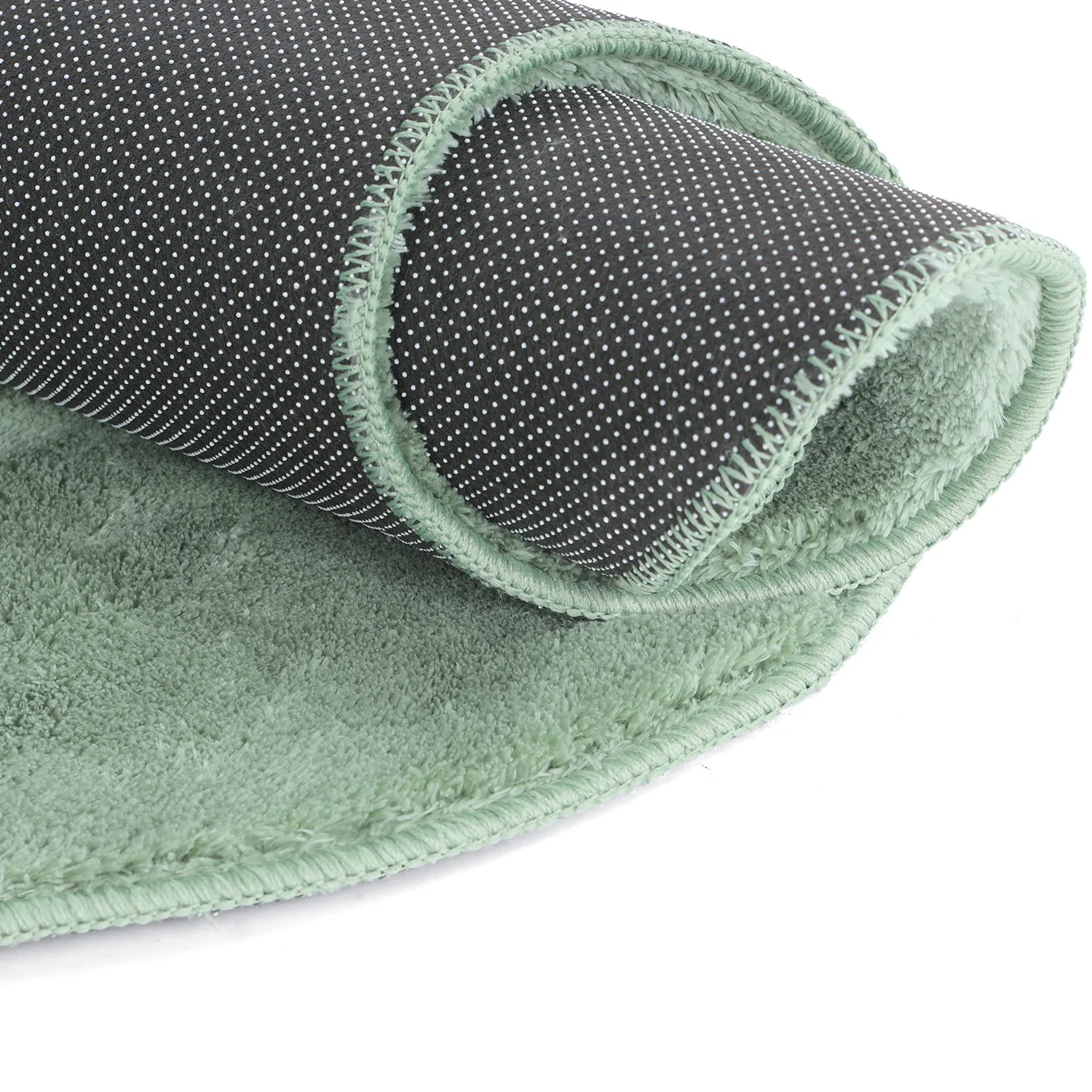 Wavy Runner Rug - Aranga Super Soft Fur (green)