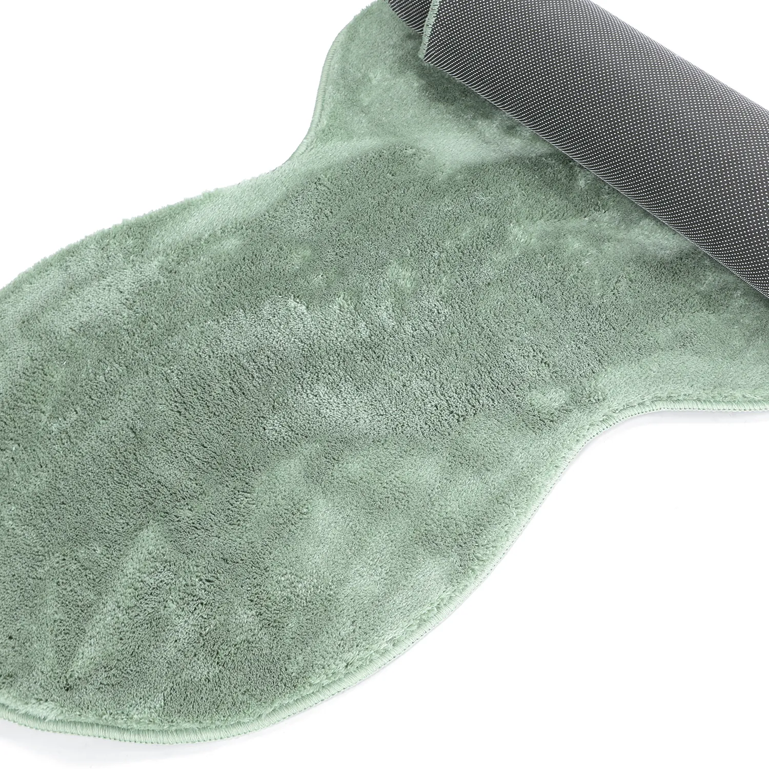 Wavy Runner Rug - Aranga Super Soft Fur (green)