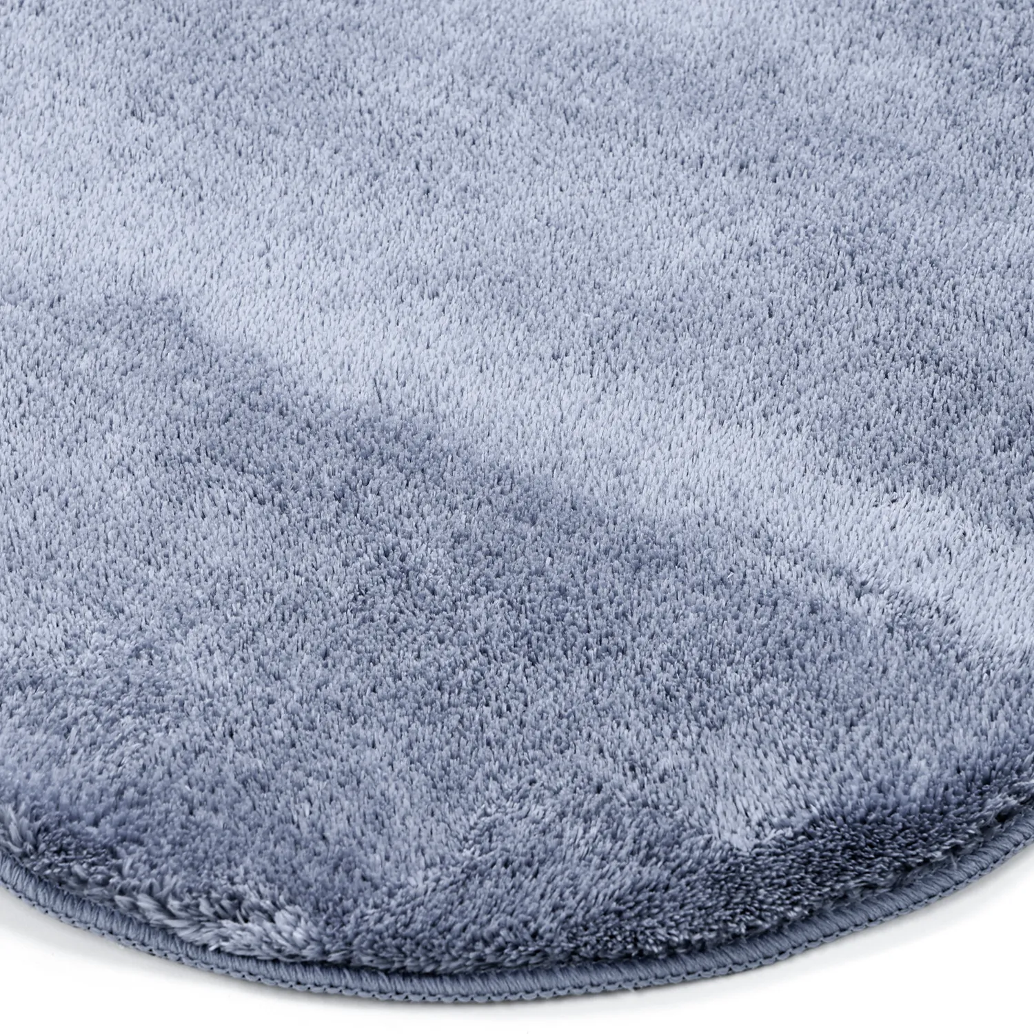 Wavy Runner Rug - Aranga Super Soft Fur (steel blue)