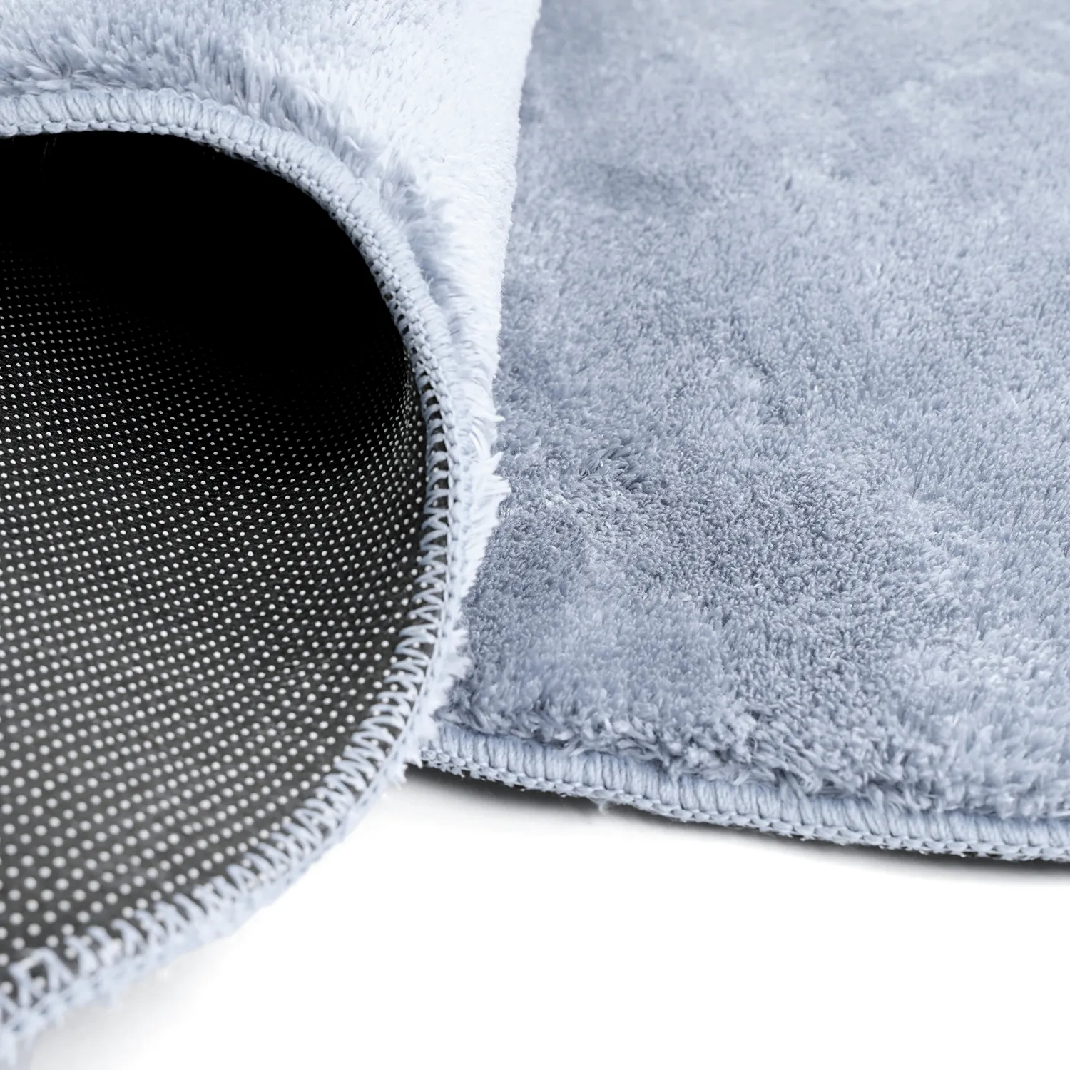 Wavy Runner Rug - Aranga Super Soft Fur (steel blue)