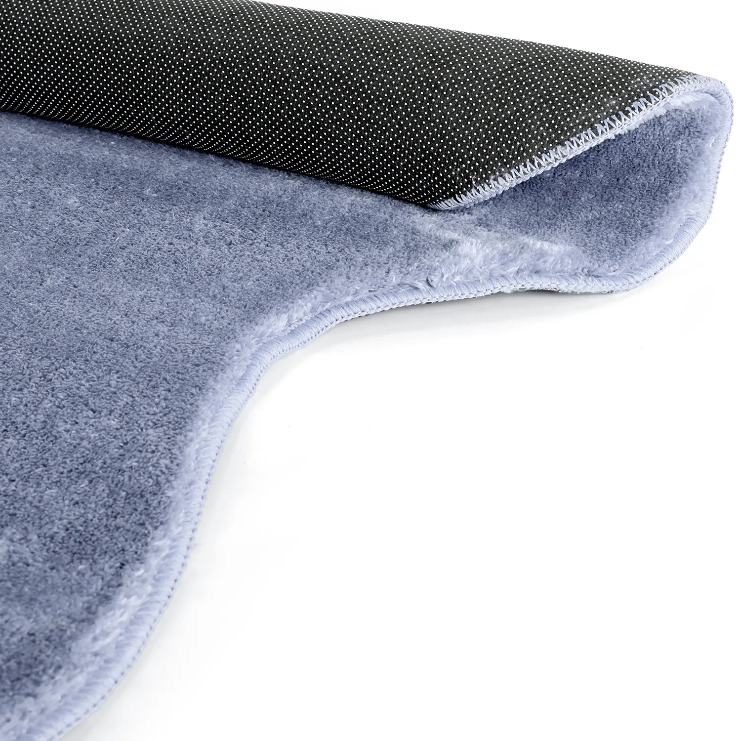 Wavy Runner Rug - Aranga Super Soft Fur (steel blue)