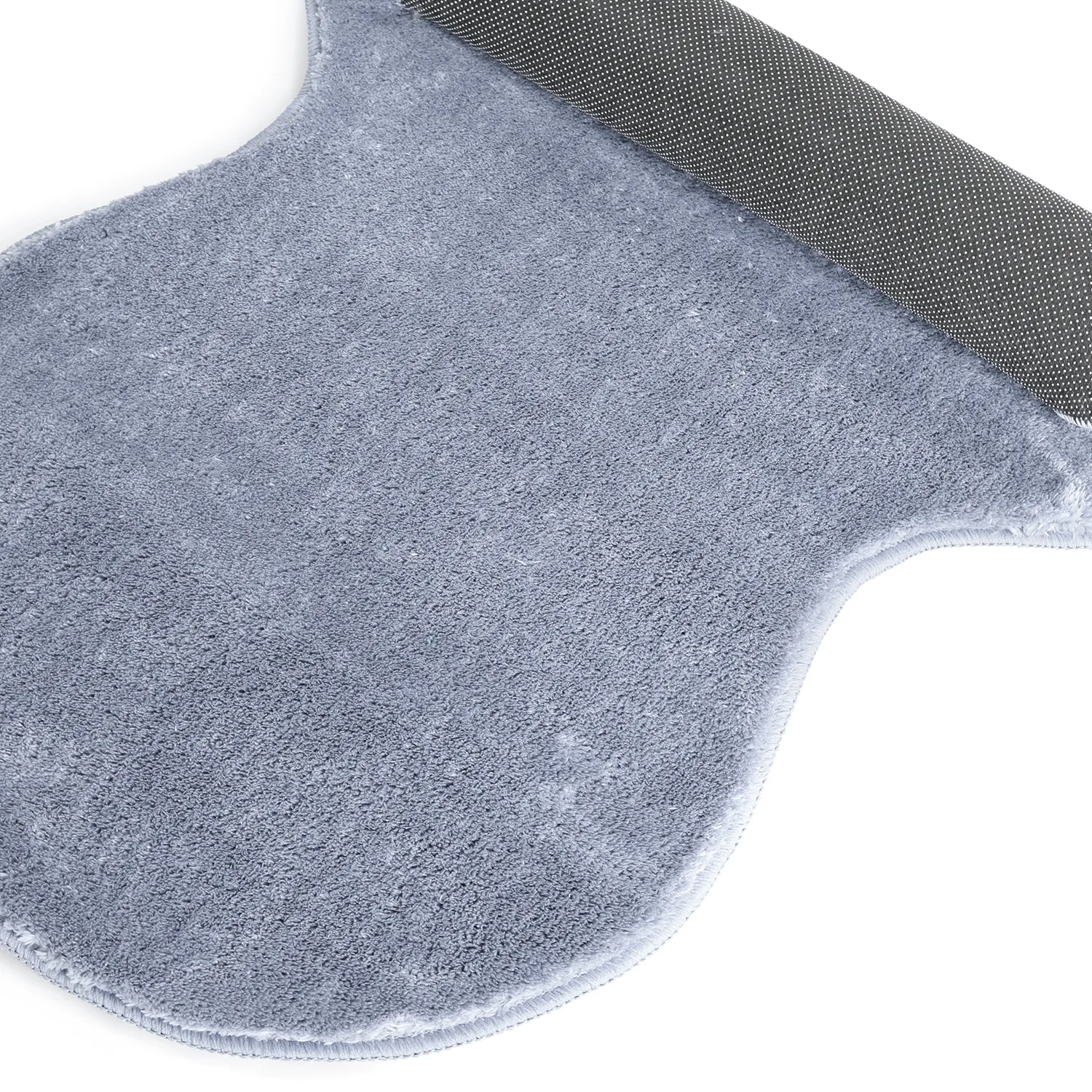 Wavy Runner Rug - Aranga Super Soft Fur (steel blue)