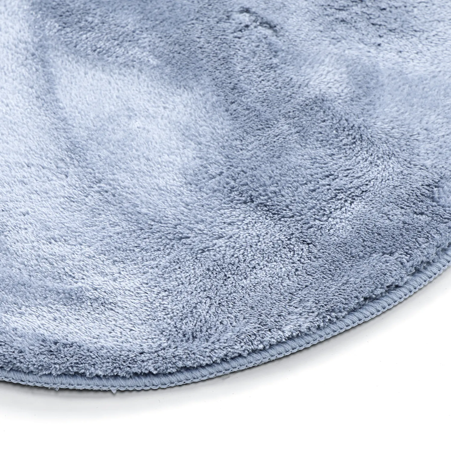Wavy Runner Rug - Aranga Super Soft Fur (steel blue)