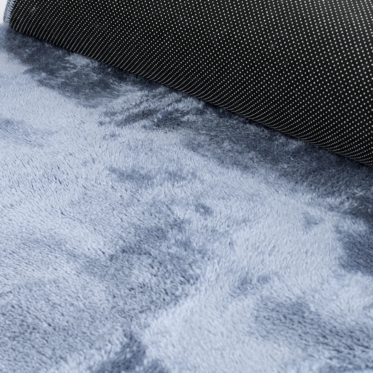 Wavy Runner Rug - Aranga Super Soft Fur (steel blue)