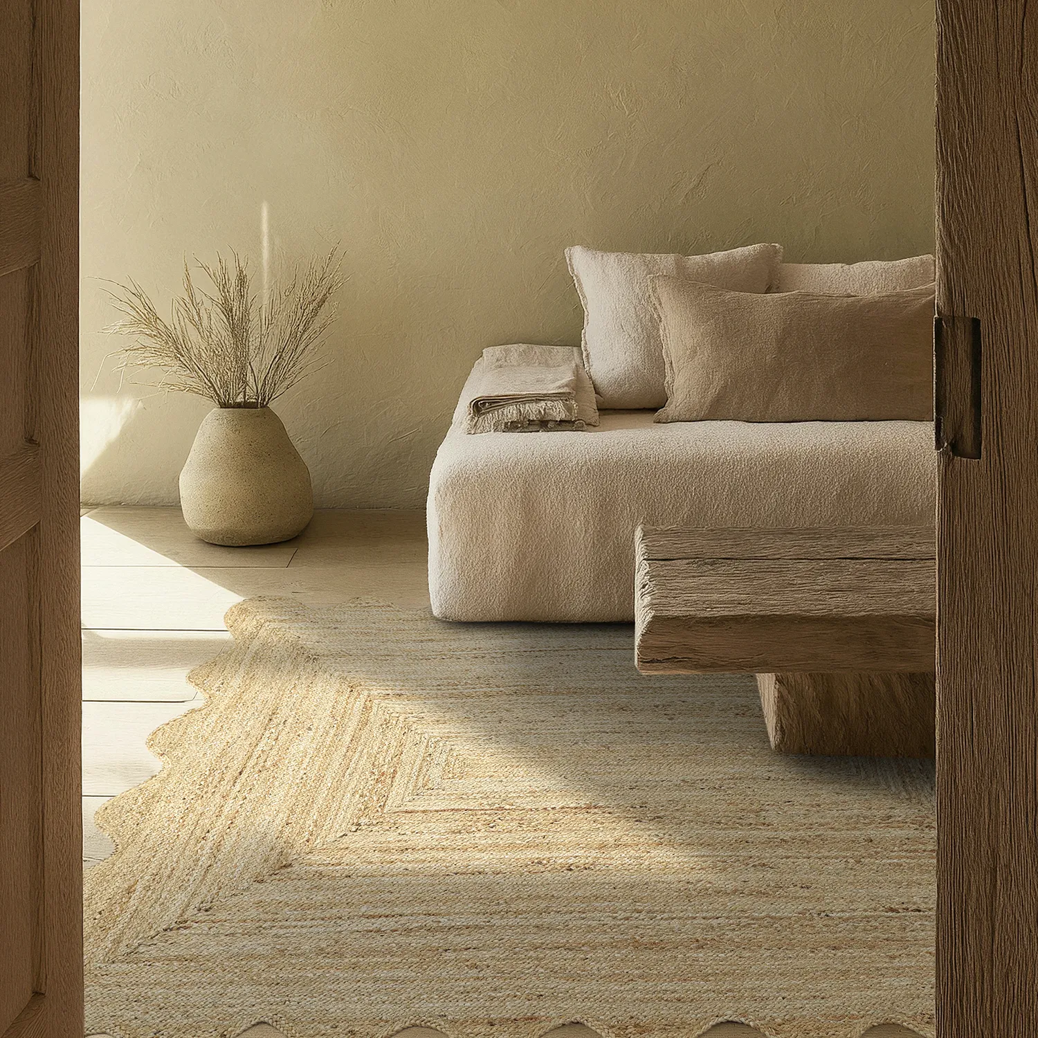 Wavy jute rug - San Francisco (jute)