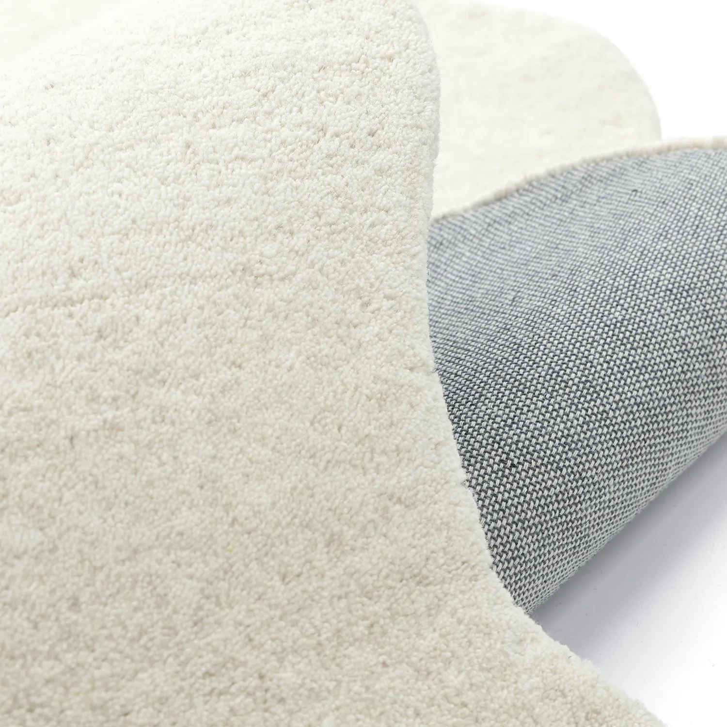 Wavy Wool Rug - Diu Hand Tufted Wool Premium (white)