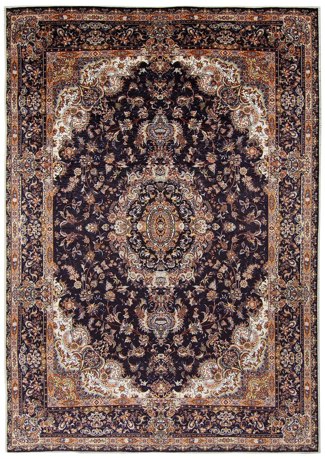 Wilton rug - Vakifli (black/multi)