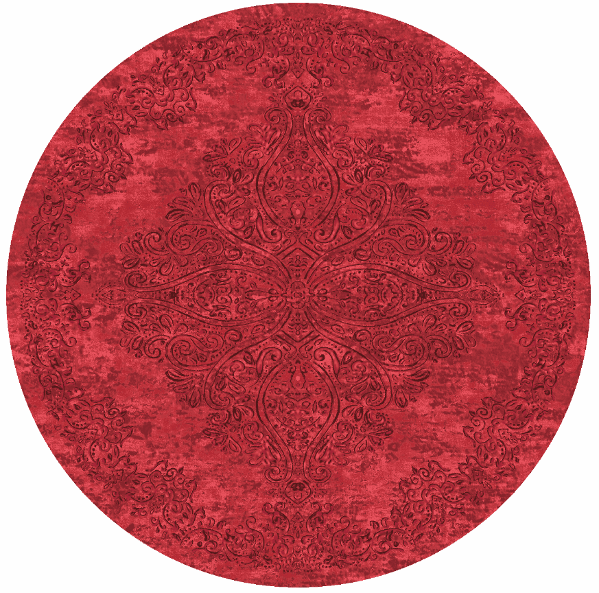 Round rug - Valenza (red)