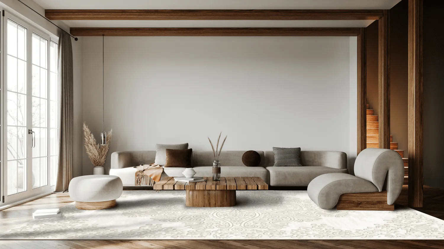 Wilton rug - Valenza (white)