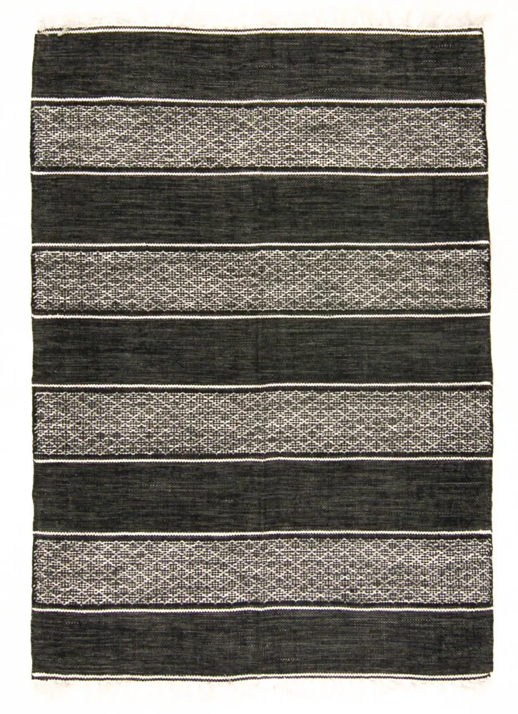 Rag rug - Visby (black)