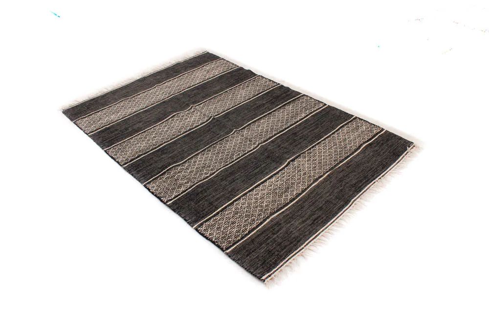 Rag rug - Visby (black)