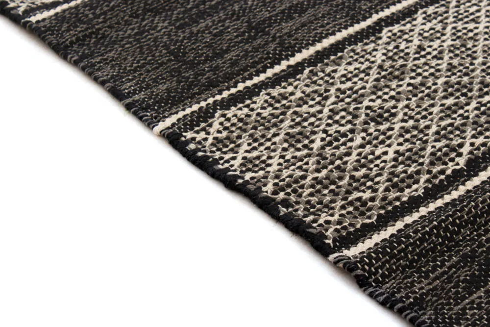 Rag rug - Visby (black)