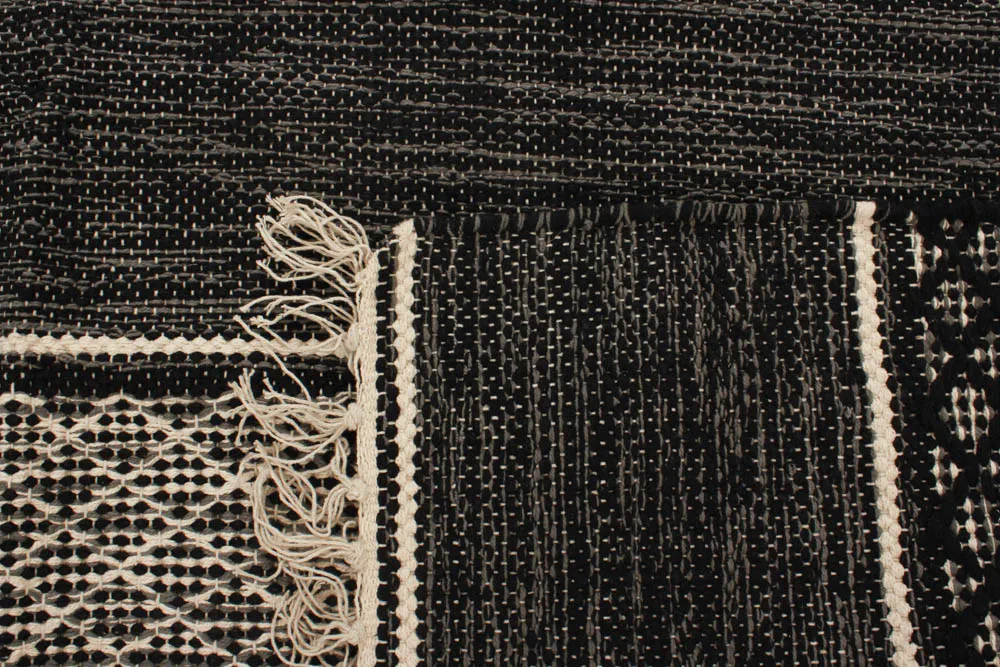 Rag rug - Visby (black)