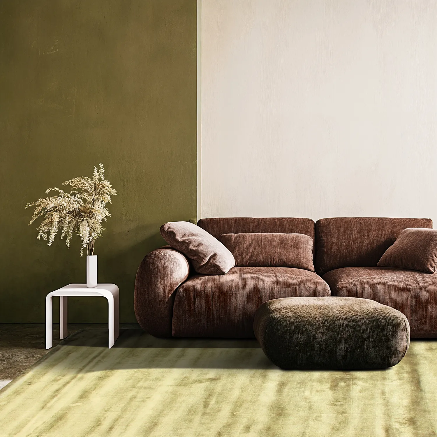 Viscose rug - Jodhpur Special Luxury Edition (green)