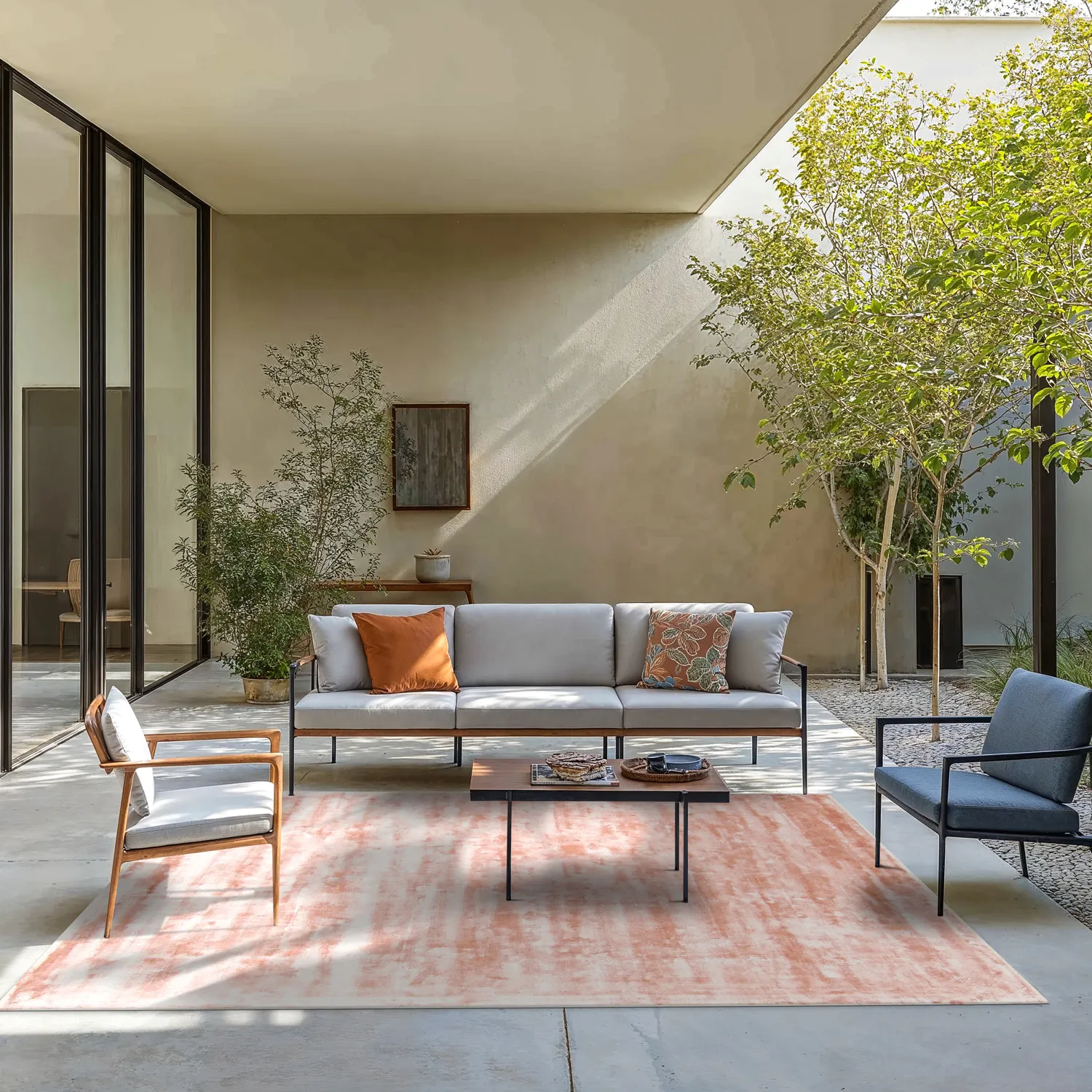Viscose rug - Jodhpur Special Luxury Edition (light pink)