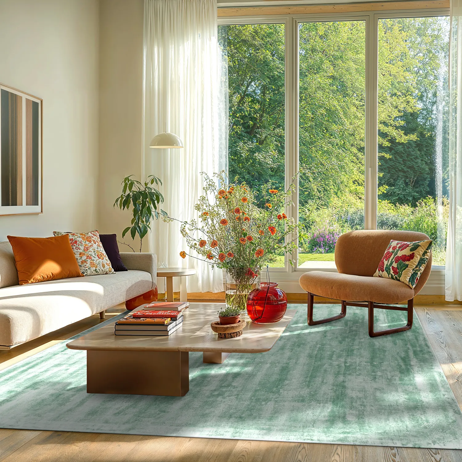 Viscose rug - Jodhpur Special Luxury Edition (turquoise)