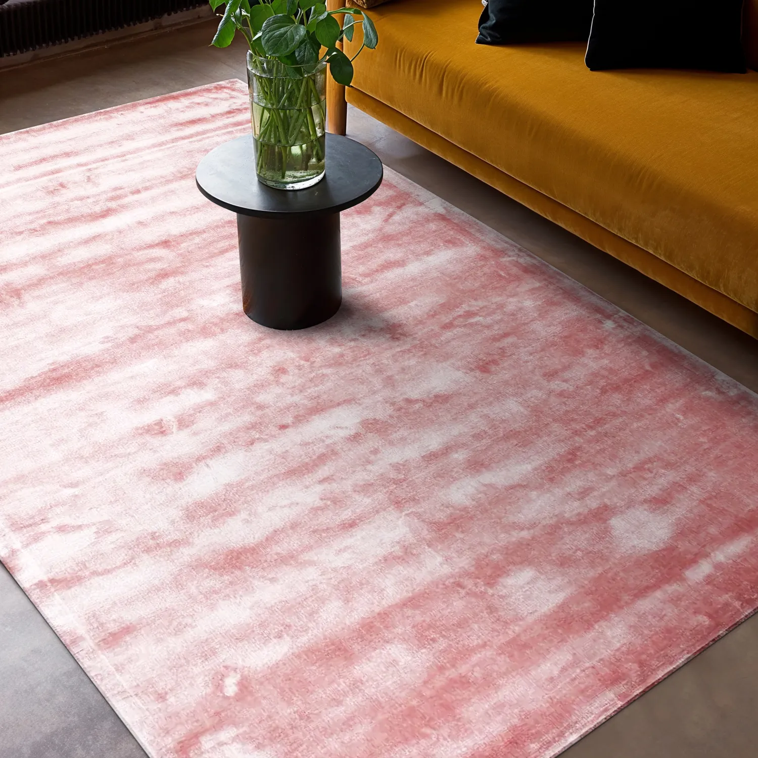 Viscose rug - Jodhpur Special Luxury Edition (pink)