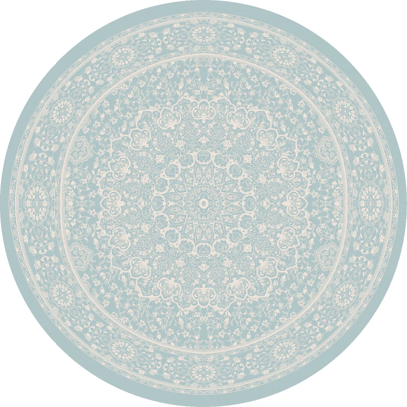 Round rug - Vivian (blue)