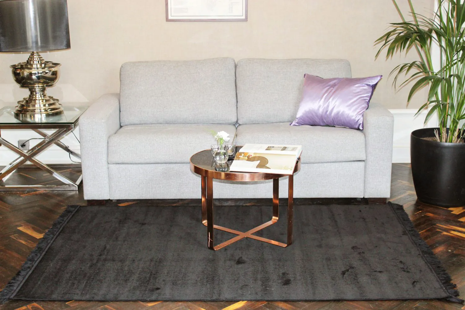 Wilton rug - Art Silk (black)