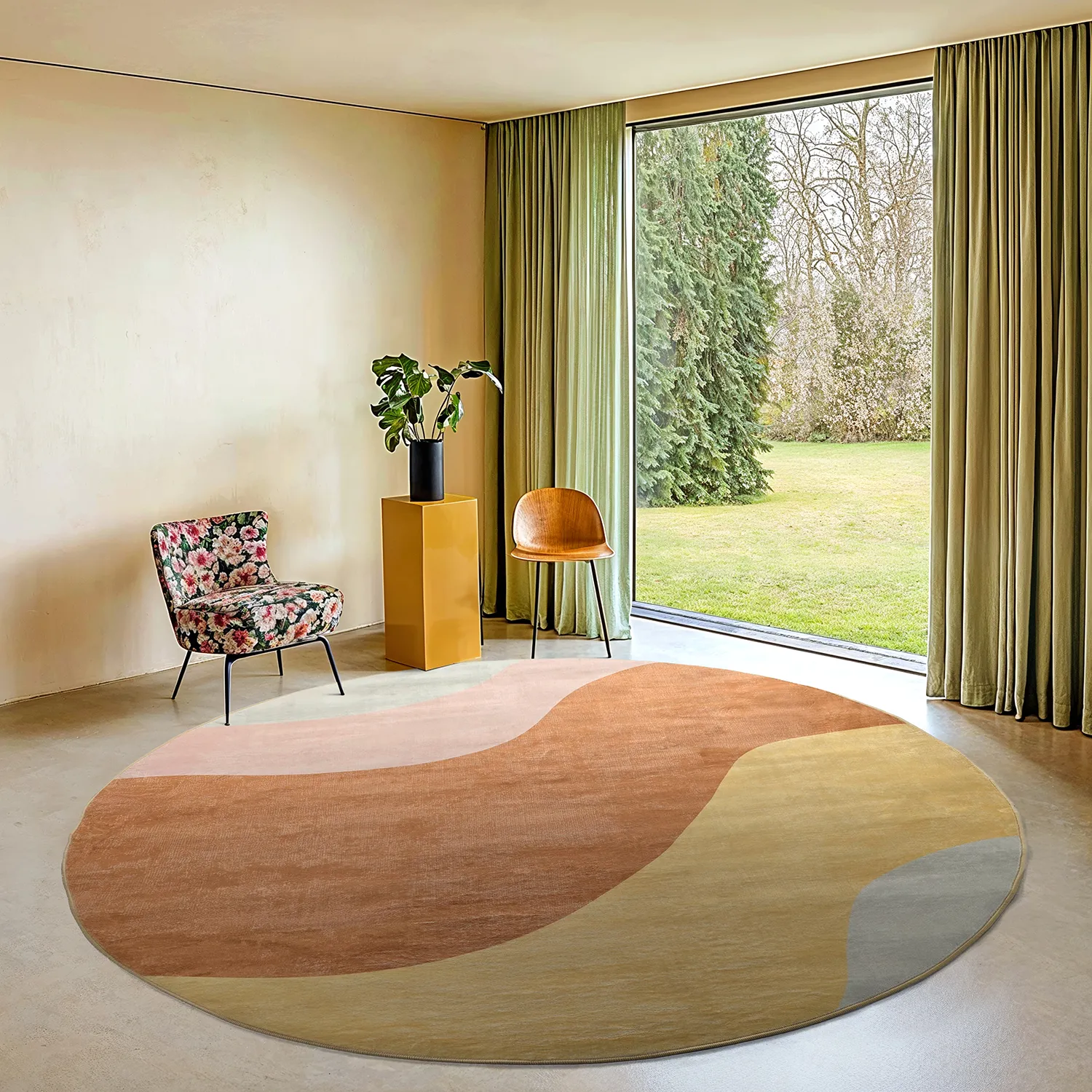 Round rug - Barcelona (champagne)